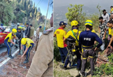 Photo of मसूरी-देहरादून मार्ग पर बड़ा हादसा, 500 मीटर गहरी खाई में गिरी कार, 4 पर्यटकों की मौत
