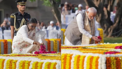 Photo of 157वीं गांधी जयंती पर राष्ट्रपति व उपराष्ट्रपति ने पुष्पांजलि अर्पित की, पूर्व पीएम लाल बहादुर को किया नमन