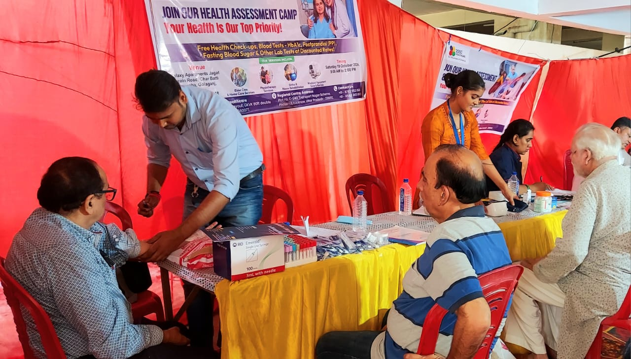 Photo of जरूरतमंदो के लिए लगा हेल्थ कैंप,सैकड़ों लोगों ने कराई निशुल्क खून की जाँच